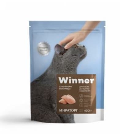 Полнорационный корм для домашних кошек WINNER (курица)