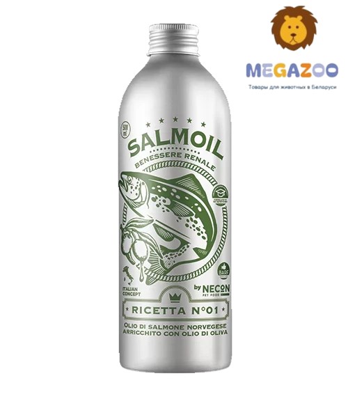 Лососевое масло для собак и кошек NECON SALMOIL RICETTA 1