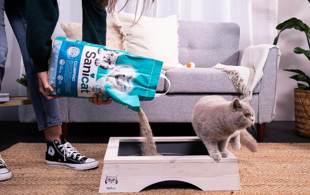 Кошачий Наполнитель бентонитовый Sanicat Clumping Marseillе soap (аромат марсельского мыла)