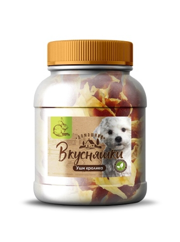 Домашние Вкусняшки Уши кролика 500 г