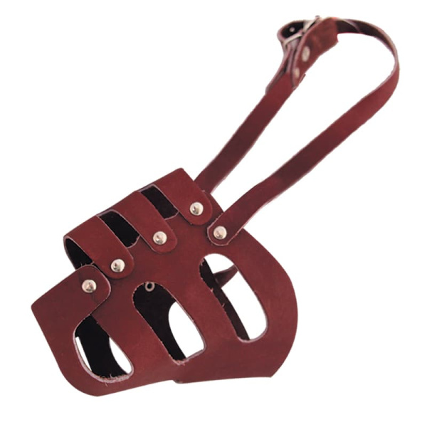 фото Намордник кожаный цельнокройный №4 140*100*130 мм (11532010)