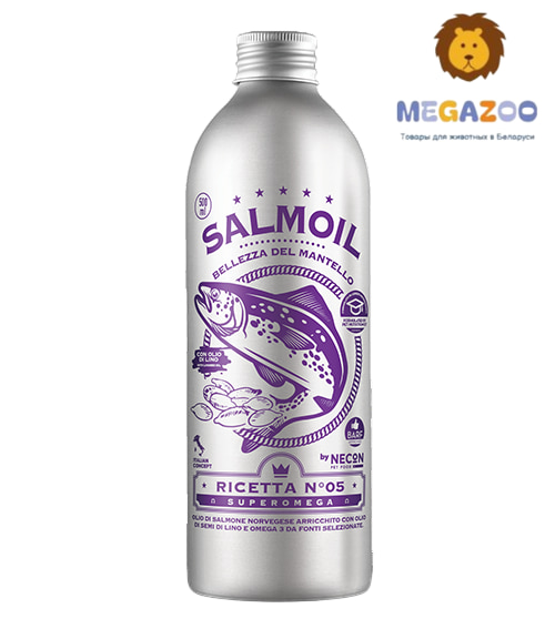 Рыбий жир для кошек и собак  NECON SALMOIL RICETTA 5