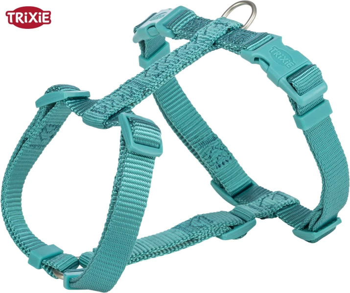 Шлея для собак TRIXIE Premium H-harness (аквамарин)
