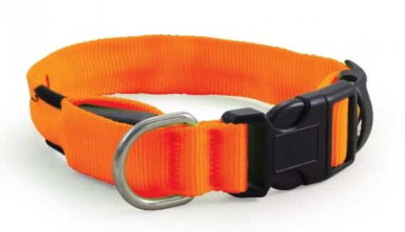 Ошейник светодиодный для собак неоновый оранжевый TRIOL (11271006)
