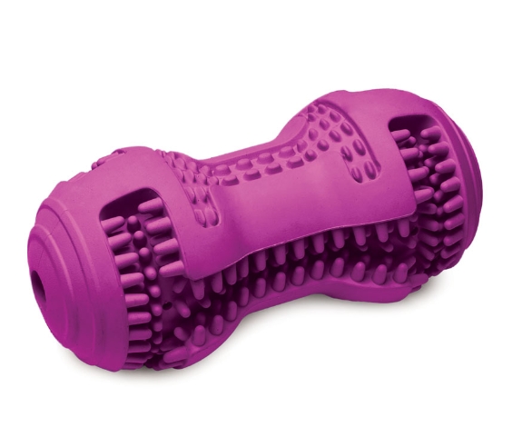 Triol Игрушка для собак из цельнолитой резины "Гантель-массажер"