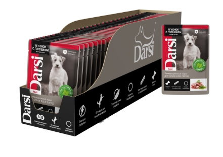 Консервы для собак Darsi Adult Dog (ягненок с зеленым горошком)