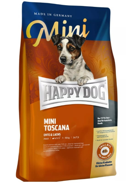 Каталог Сухой корм для собак HAPPY DOG Supreme Mini Toscana для собак