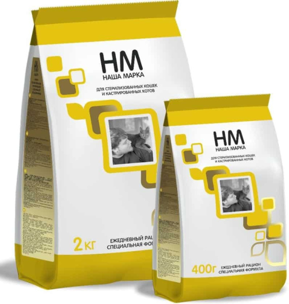 Полнорацонный сухой корм для стерилизованных кошек Наша Марка