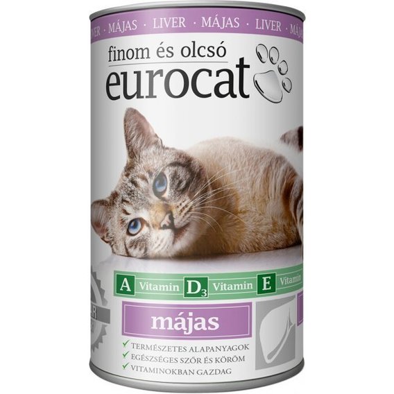 Питание для кошек Eurocat (печень) 415 г