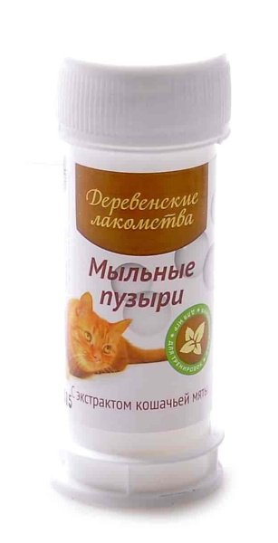 Мыльные пузыри с экстрактом кошачьей мяты "Деревенские лакомства" 45 мл