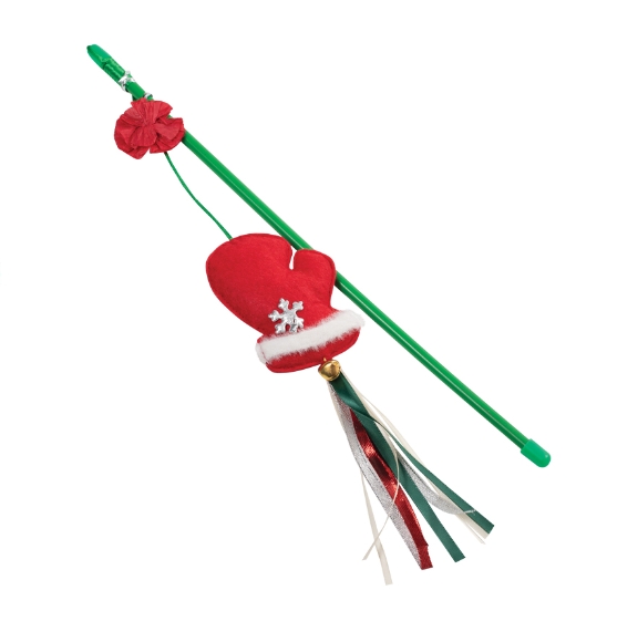 Игрушка-дразнилка для кошек "Варежка" NEW YEAR