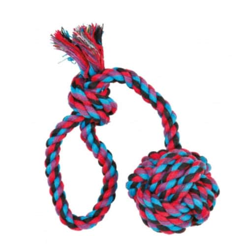 Игрушка для собак "TRIXIE" "DENTAfun" с веревкой и двумя узлами
