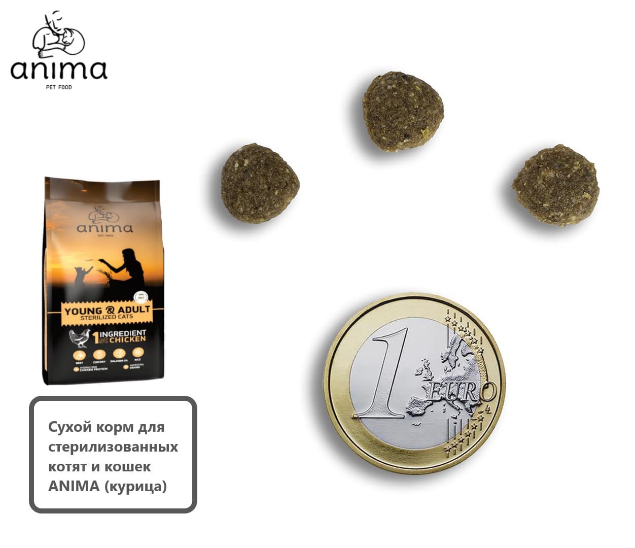 ANIMA (курица) Сухой корм для стерилизованных котят и кошек