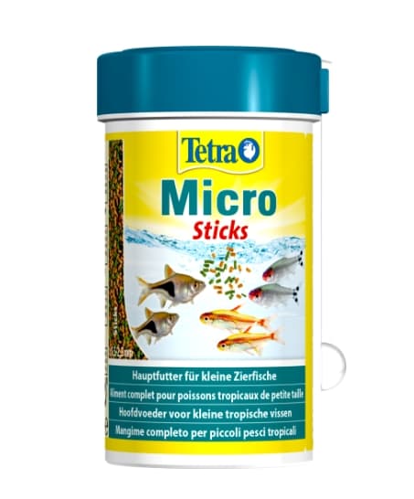Корм палочки для декоративных аквариумных рыб Tetra Micro Sticks