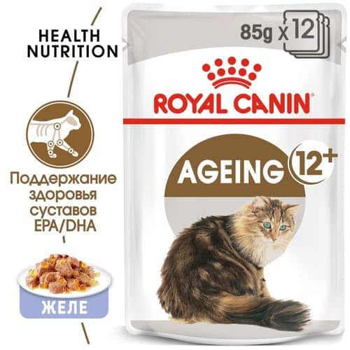 Консервированный корм для кошек Royal Canin Ageing +12 в желе