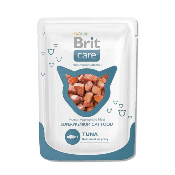 Корм для кошек влажный Brit Care Cat Tuna Pouch тунец 