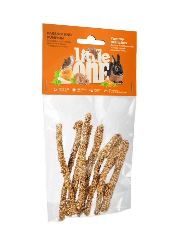 Лакомые ветви с пастернаком и тыквой "Little One"