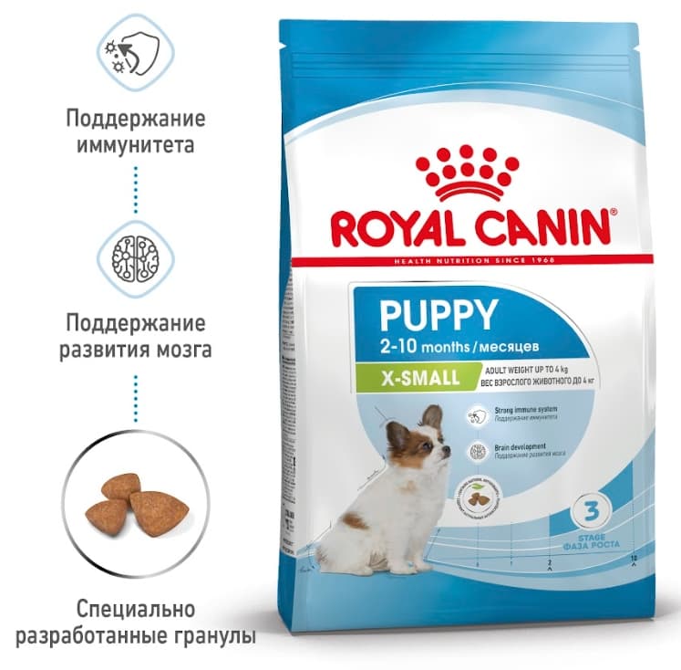 Еда для щенков Сухой корм для щенков Royal Canin X-Small Puppy