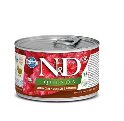 Консервы для собак Farmina N&D Dog Mini Quinoa Venison & Coconut (оленина, кокос)