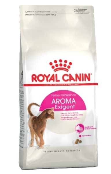 Полнорационный корм для привередливых котов  Royal Canin Aroma Exigent