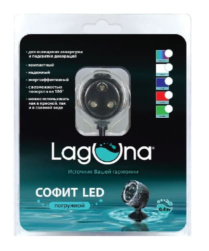 Софит погружной 101LEDW 0.4Вт, белый, 35*35*35 мм, Laguna (73734007)