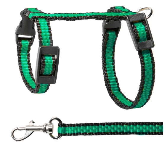 Комплект шлейка и поводок для морской свинки из капрона Прогулка