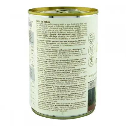 Пресервы для собак Консервы для собак Isegrim FOREST Reindeer (оленина, грибы)