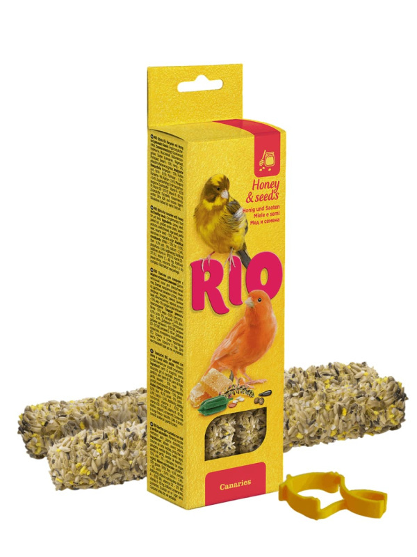 Палочки для канареек "RIO" с медом и полезными семенами 2х40г