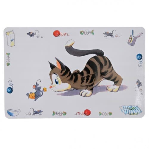 Коврик под миску для еды "Comic Cat" 44x28 см (24544)