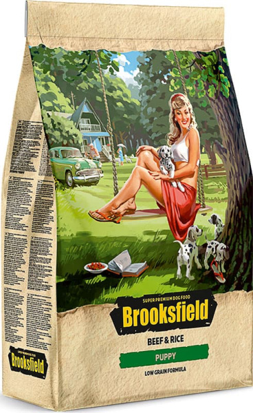 Каталог Сухой корм для щенков Brooksfield Low Grain Puppy (говядина, рис) для собак