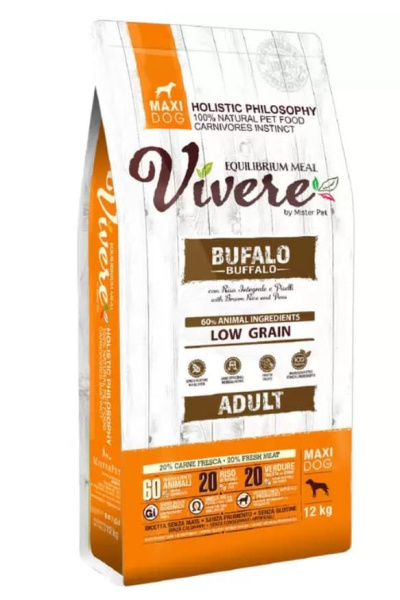 Каталог Еда для собак крупных пород Vivere Dog Adult Maxi (буйвол) 
