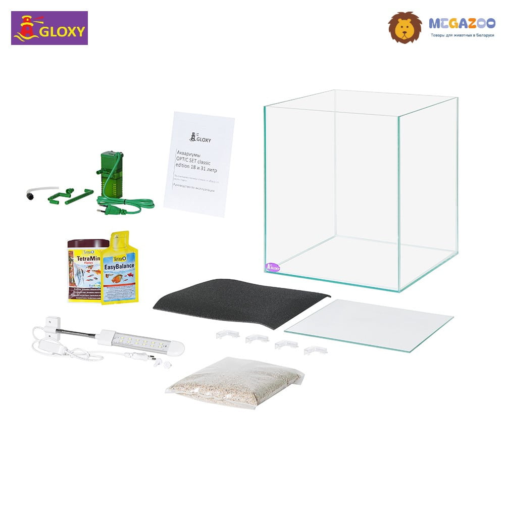 Аквариум с оборудованием GLOXY Optic Set Classic Edition 31 д