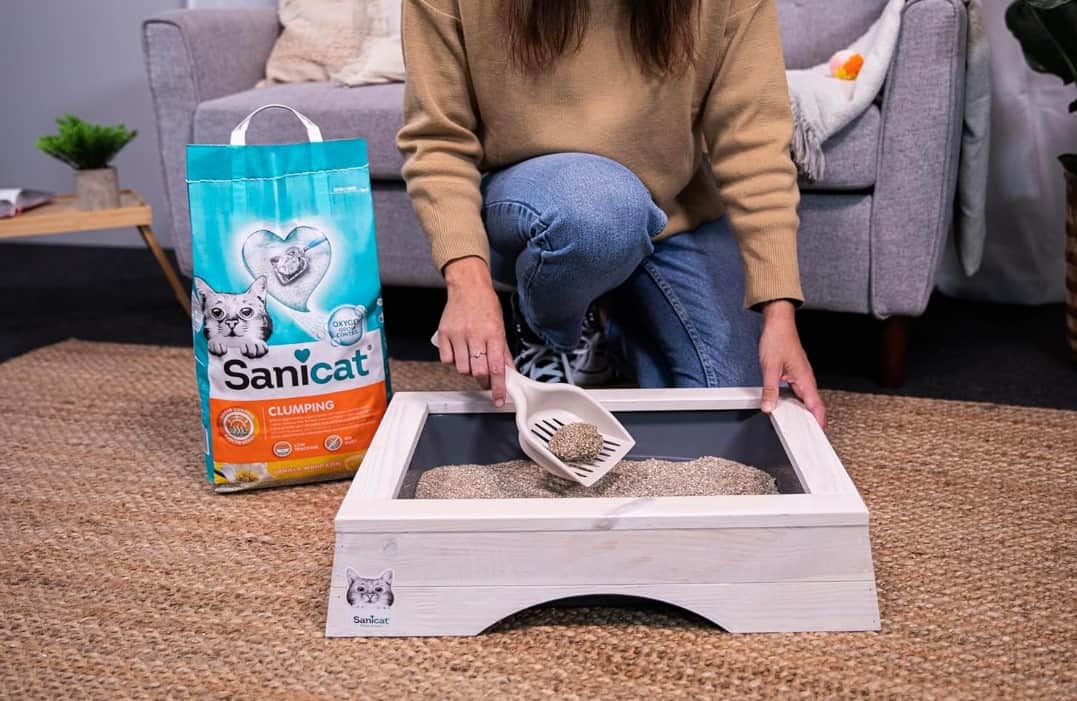 Кошачий Наполнитель бентонитовый Sanicat Clumping Vainille-Mandarine (ваниль, мандарин)