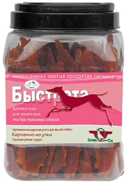 Сушеная утиная грудка  Green Qzin "БЫСТРОТА" 750 г (787099)