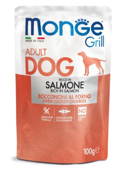 Влажный корм для собак Monge Grill Adult Dog Salmon (лосось)