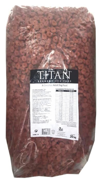 Каталог Сухой корм для собак TITAN Economy Adult Dog Food 20 кг для собак