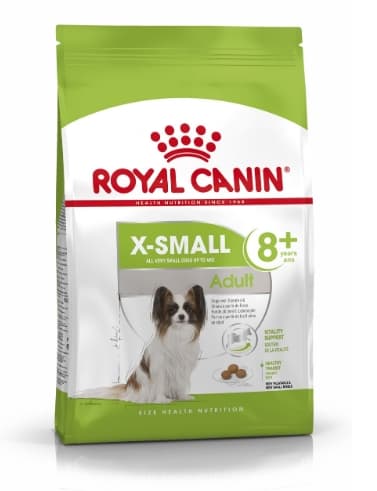 Каталог Сухой корм для собак Royal Canin X-Small Adult 8+ для собак