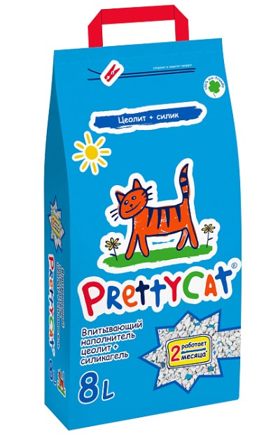 Наполнитель PrettyCat впитывающий глиняный "Naturel"