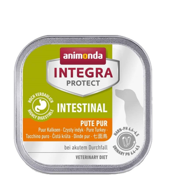 Диетический корм для собак при диарее Animonda INTEGRA Protect  (индейка) 150 гр*11 шт