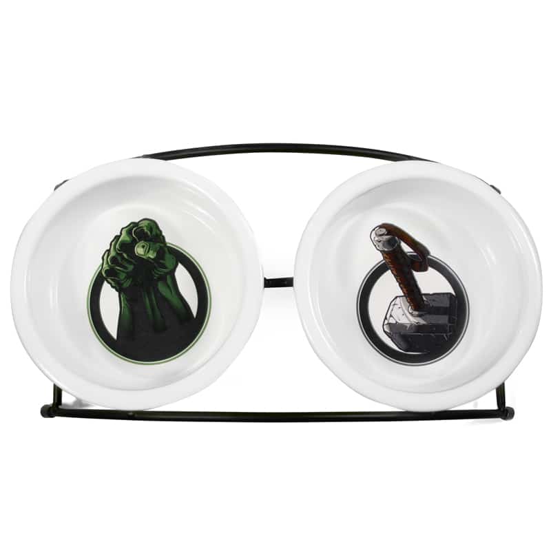 Миска двойная керамическая на подставке Triol-Disney "Marvel Мстители" 2x0.25 л (30231029)