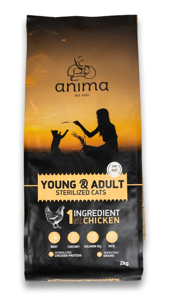 ANIMA (курица) Сухой корм для стерилизованных котят и кошек