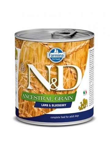 Консервы для собак Farmina N&D Dog Mini Ancestral Grain Lamb & Blueberry (ягнёнок, черника)