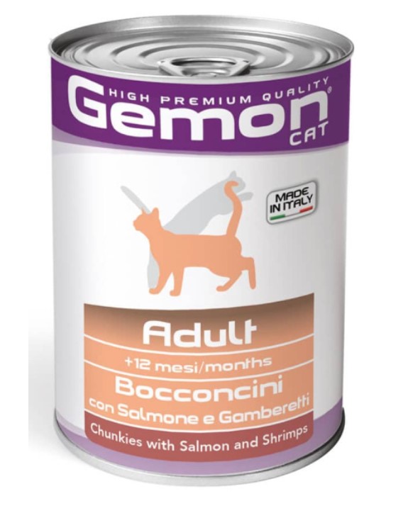 Рацион для кошек Gemon Cat Adult (лосось, креветки)