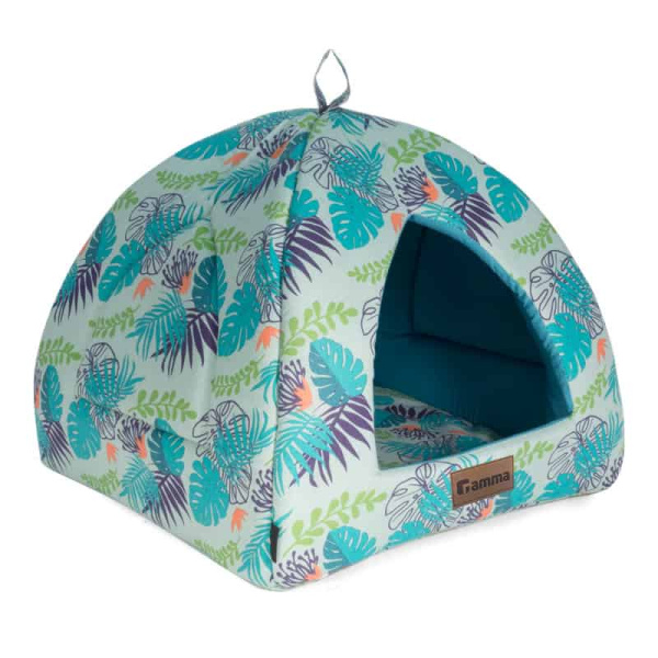 Дом Юрта для собак Gamma "Тропики" 40*40*36 см (31912054)
