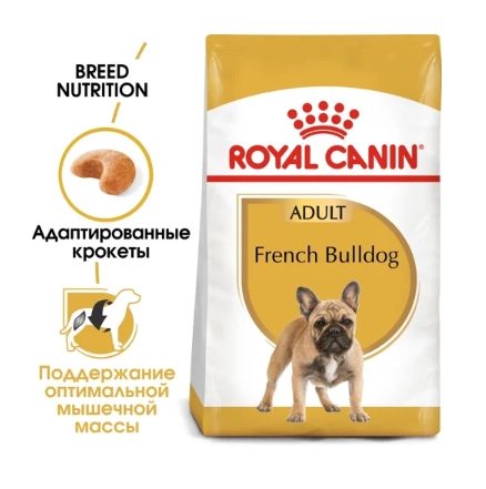Еда для собак Сухой корм для собак Royal Canin French Bulldog Adult