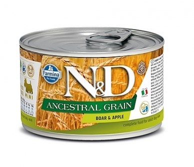 Пресервы для собак Farmina N&D Dog Ancestral Grain Boar & Apple