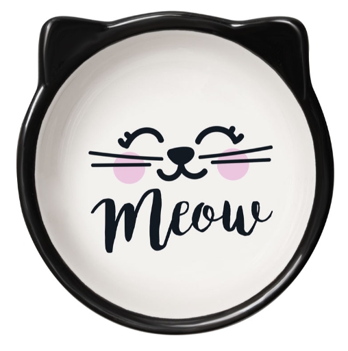 Миска керамическая на ножке "Мордашка" Triol