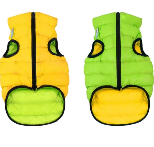 Курточка двухсторонняя для собак AiryVest (салатовый/желтый)