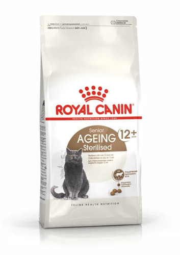 Еда для старых стерилизованных кошек Сухой корм для кошек Royal Canin Ageing Sterilized +12