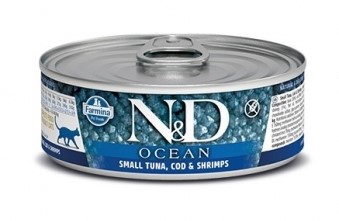 Питание для кошек Farmina N&D Cat Ocean Tuna, Cod & Shrimp